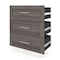 Bestar Bestar Pur 3 Drawer Set for Pur 36W Closet, Organizer in bark grey 26161-000047 - alternate 1